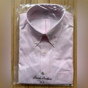 Pink Brooks Brothers Madison (Relaxed fit) dress shirt size 16-36